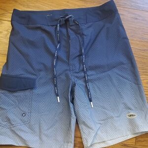 Men's Blue Swim/Board Shorts; Size 29; Velcro and Tie Closure